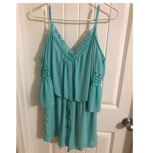 Cute turquoise romper